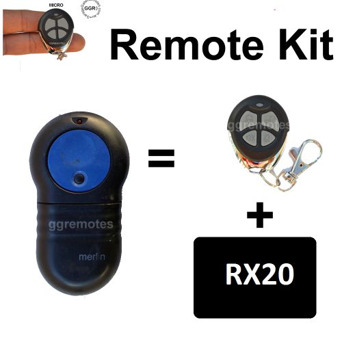 Garage Door Remote Control Handset Compatible With Merlin M802 M 802 230t P 230t 430r Blue Merlin Garage Gate Remotes Pty Ltd
