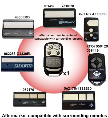 B. Garage Door Remote Control Compatible with B&D Billion Code 433.92mhz 