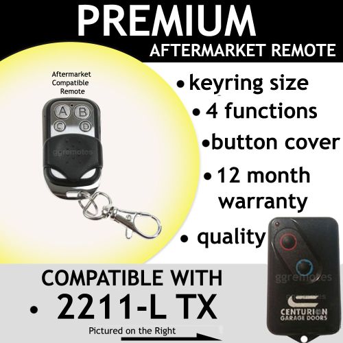 C. Garage Door Remote Control Compatible With Centurion 2211-l (TX) 