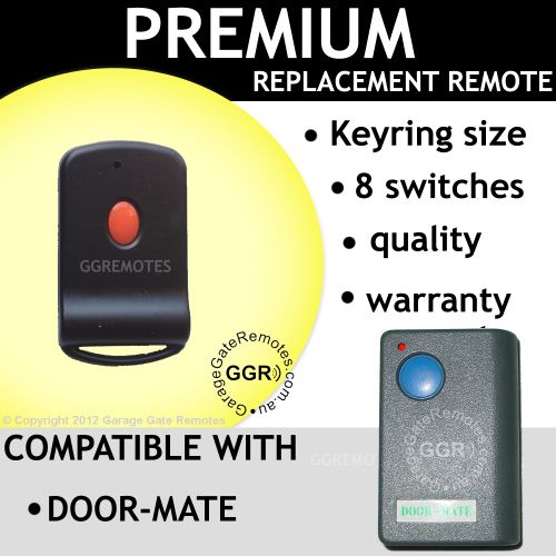 Door-Mate BLUE Button 8 Switch Compatible Remote Control Opener
