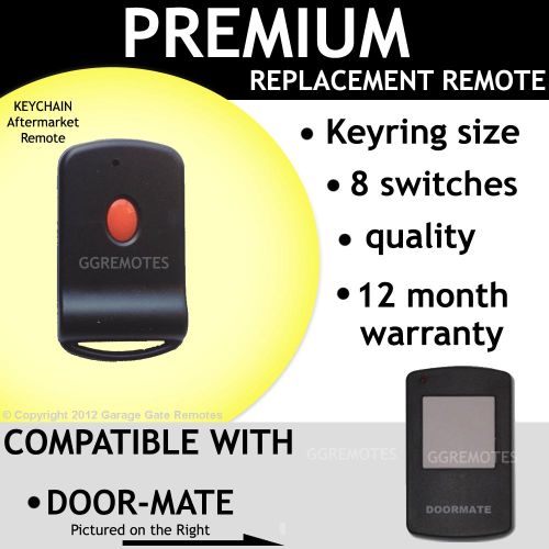 Door-Mate White Button 8 Switch Compatible Remote Control Opener