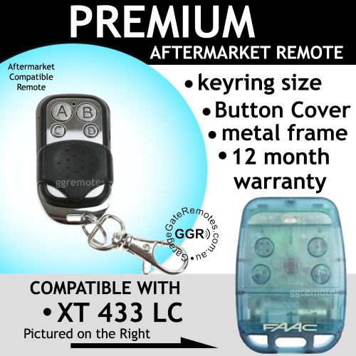 F. Remote Control Compatible with Blue FAAC TE 433 LC