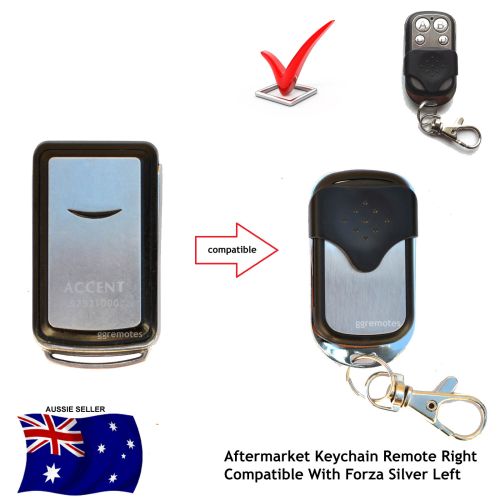 A. Garage Door Remote Control Compatible With ACCENT 97921000 FORZA SILVER