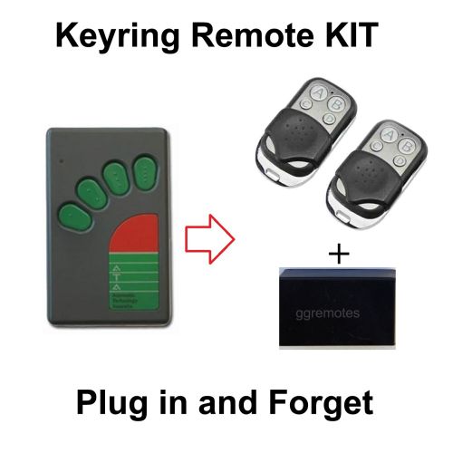 Garage Door Remote KIT Compatible with ATA Green Button TX-4A TX-4 TX4 TX04 N1854  