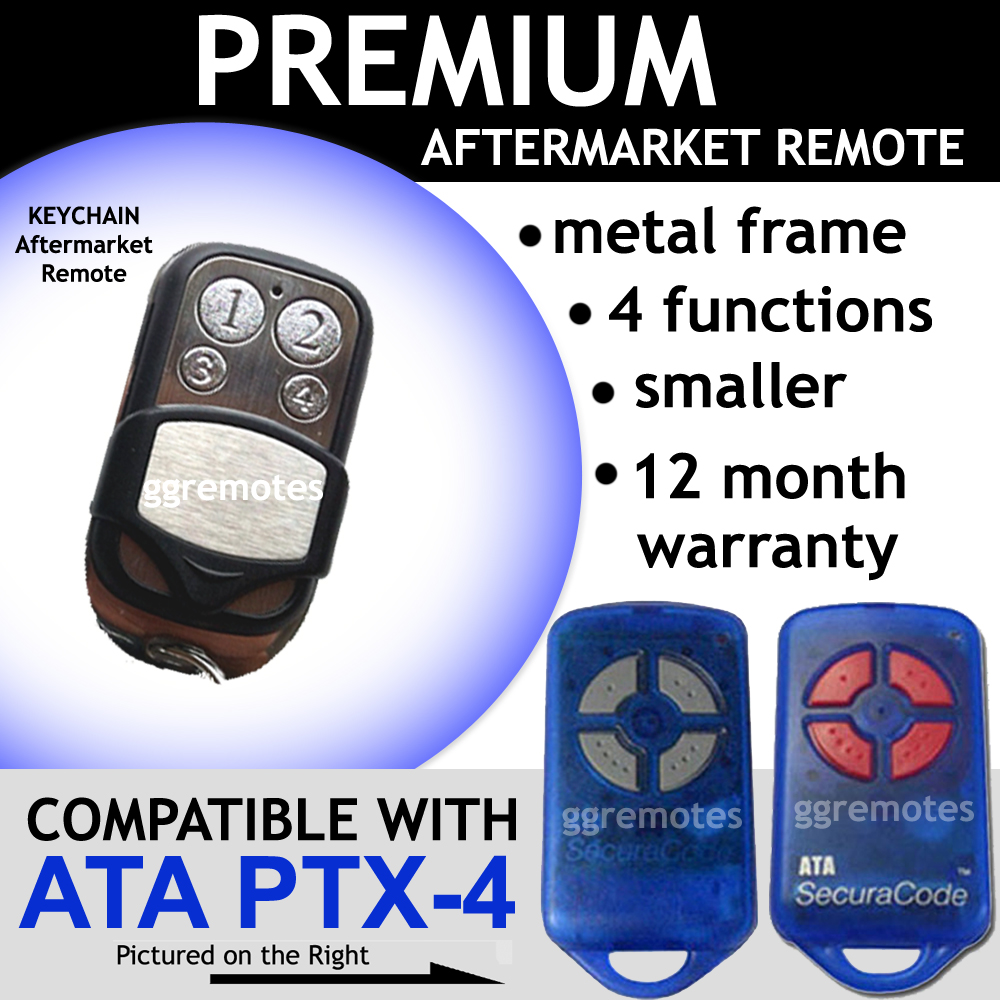 Garage Door Remote Control Compatible with ATA PTX-4