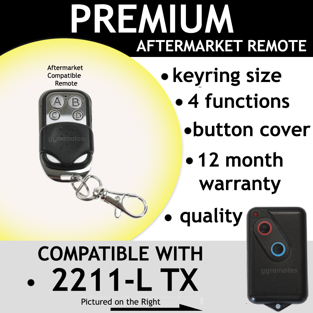 Garage Remote Control Compatible With BOSS BHT4 HT4 2211-L (TX)